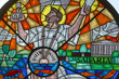 Saint Quirinus, Stained glass Saint Quirinus, Stained glass