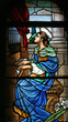 Saint Cecilia, Stained glass Saint Cecilia, Stained glass