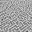 Team of mannequins stuck in a big maze