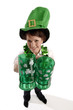 Pretty woman on St. Patrick's day