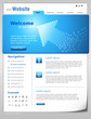 Website Template "Blue Arrow" Vektoren