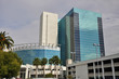 Modern glass building Modern glass building