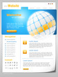 Website Template "Blue World" Vektoren