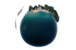 little beach planet earth 3D