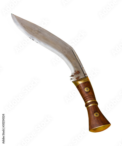 Photo: kukri knife - clipping path kukri knife - clipping path