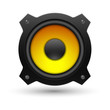 Speaker icon. Vector illustration.