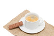 a cup of coffee isolated on white