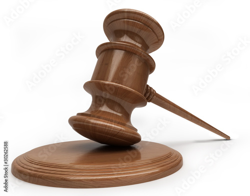 Illustration: Judges hammer Judges hammer