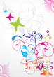 abstract colorful floral background abstract colorful floral background