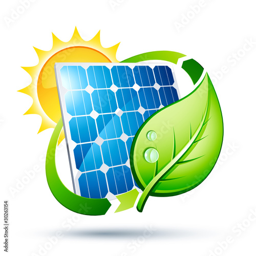 Vector: panneau solaire écologie panneau solaire écologie