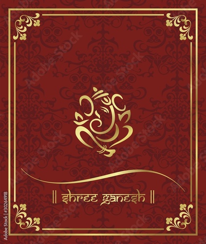indian wedding card design white