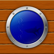 porthole. shark. vector illustration. eps10 porthole. shark. vector illustration. eps10