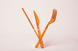 Plastic Orange Utensils