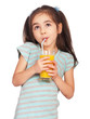 Girl drinking juice