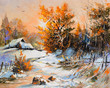Rural winter landscape Rural winter landscape