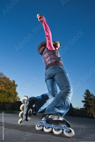 Photo: Fast rollerblading Fast rollerblading