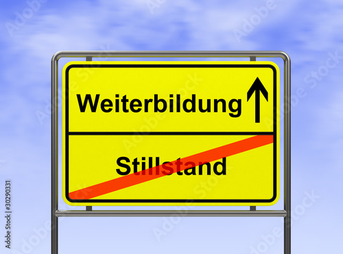 Illustration: Weiterbildung-Stillstand Weiterbildung-Stillstand