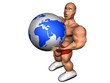 Person with earth