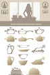 vector collection of domestic objects