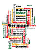 abstract word cloud map of germany abstract word cloud map of germany