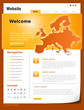 Website Template orange