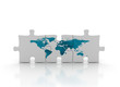 world map on puzzle world map on puzzle