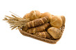 Brötchen und Hörnchen im Brotkorb