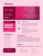 Website Template "Pink Business" Vektoren