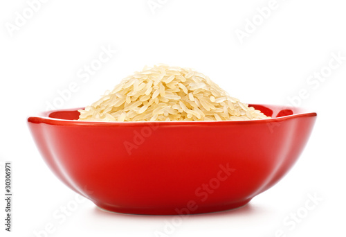 Photo: Bowl Of Raw Rice Bowl Of Raw Rice