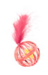 Red Cat Toy with Bell and Feather Red Cat Toy with Bell and Feather