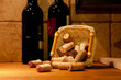 Bottles and corks Bottles and corks