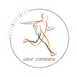 logo sport, running club logo sport, running club