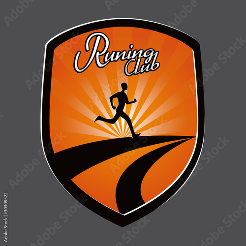 Vector: logo entreprise, running club logo entreprise, running club
