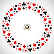 Vector frame of card symbolic.