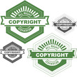 Copyright. Vector set.