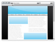 Blue website template Blue website template