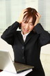 shocked buisiness woman/ショックを受けるビジネスウーマン