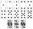 Spielkarten pik alle