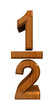1/2 one quarter in wood - 3D 1/2 one quarter in wood - 3D