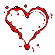 Red heart symbol