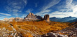 Italian dolomiti - panoramic view of mountains
