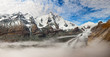 Grossglockner -  panoramic photo of sunrise