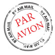 par avion grunge stamp vector par avion grunge stamp vector