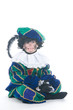 Child playing Zwarte Piet or Black Pete