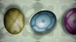 Rolling Eggs on Decorative Paper