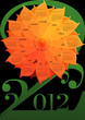 Vektor: Kalender 2012 - stilisierte Blume (Feiertage Deutschland) Kalender 2012 - stilisierte Blume (Feiertage Deutschland)