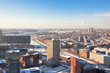 residential and industrial districts view