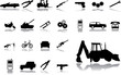 Big set icons - 29. Machines and technologies Big set icons - 29. Machines and technologies