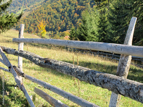 Photo: wooden fence wooden fence