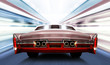 car on high-speed road